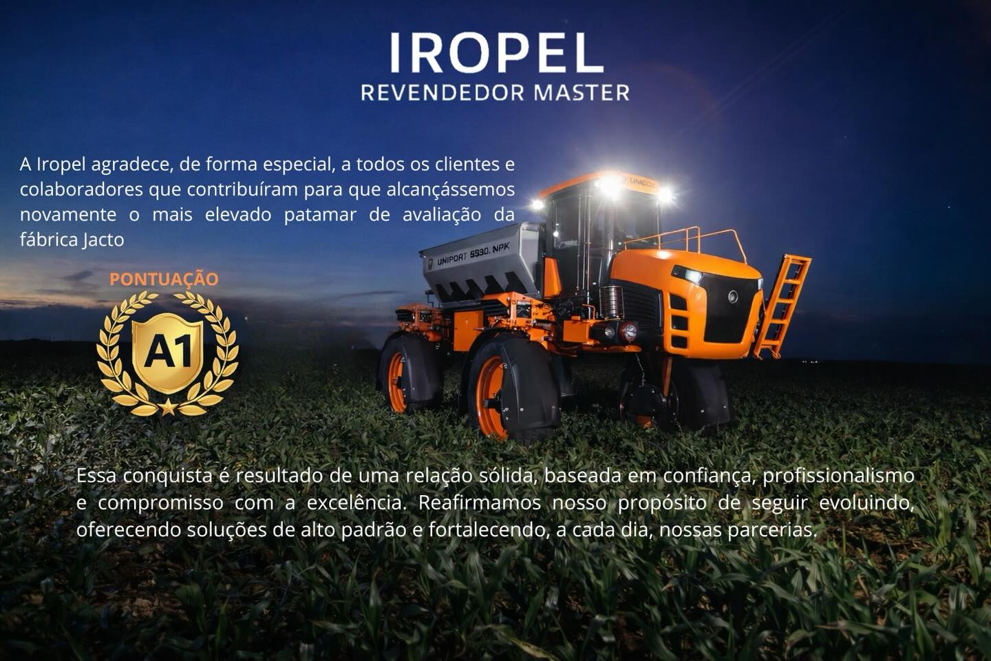 Confraternização da equipe Iropel